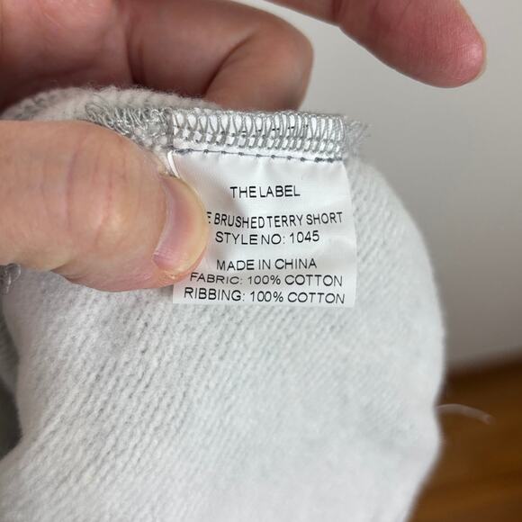 The Label NEW Larsen Brushed Terry Shorts XL Grey Gray Stitch Fix athleisure - Picture 7 of 7